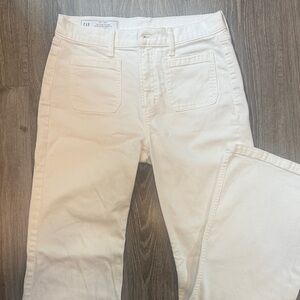 Women's White Flare Jeans